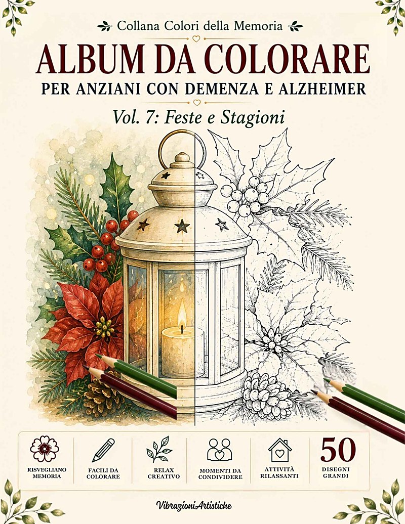 Copertina del libro da colorare Vol. 7: Feste e Stagioni