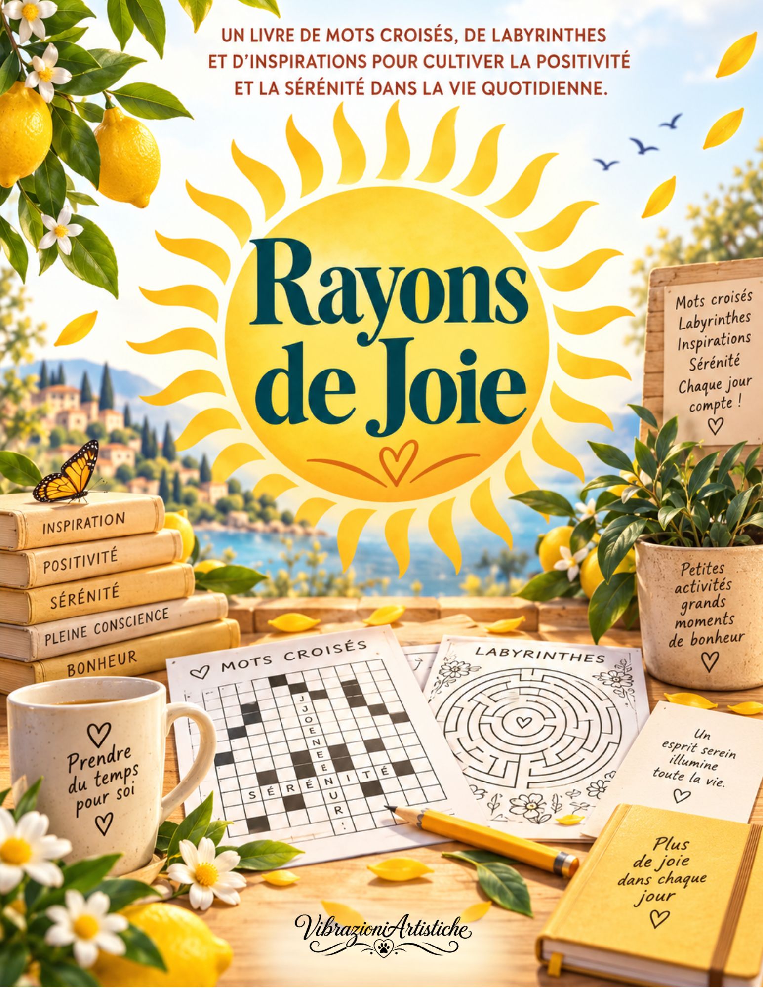 Copertina del libro da colorare Rayons de Joie