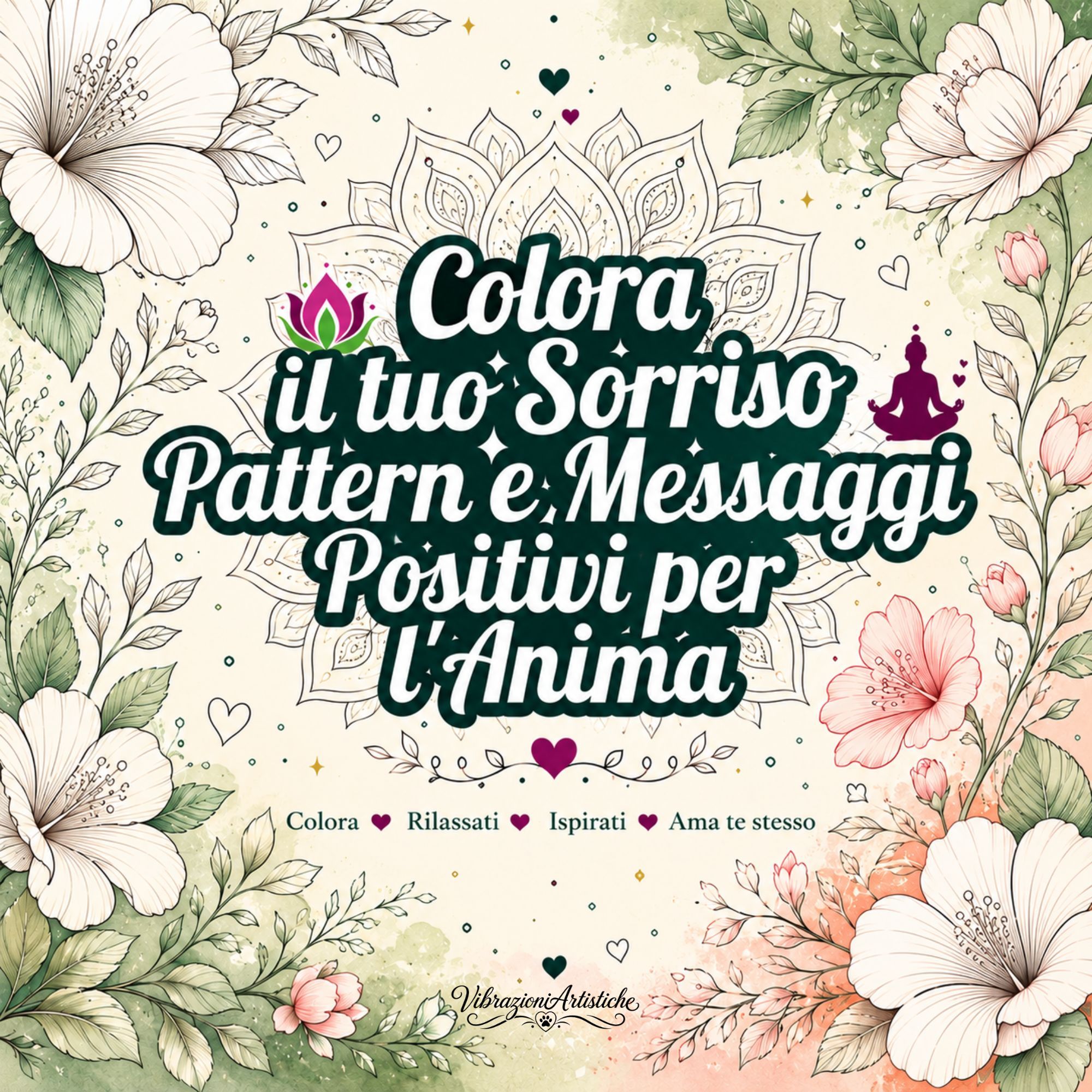 Copertina del libro da colorare Colora il tuo Sorriso