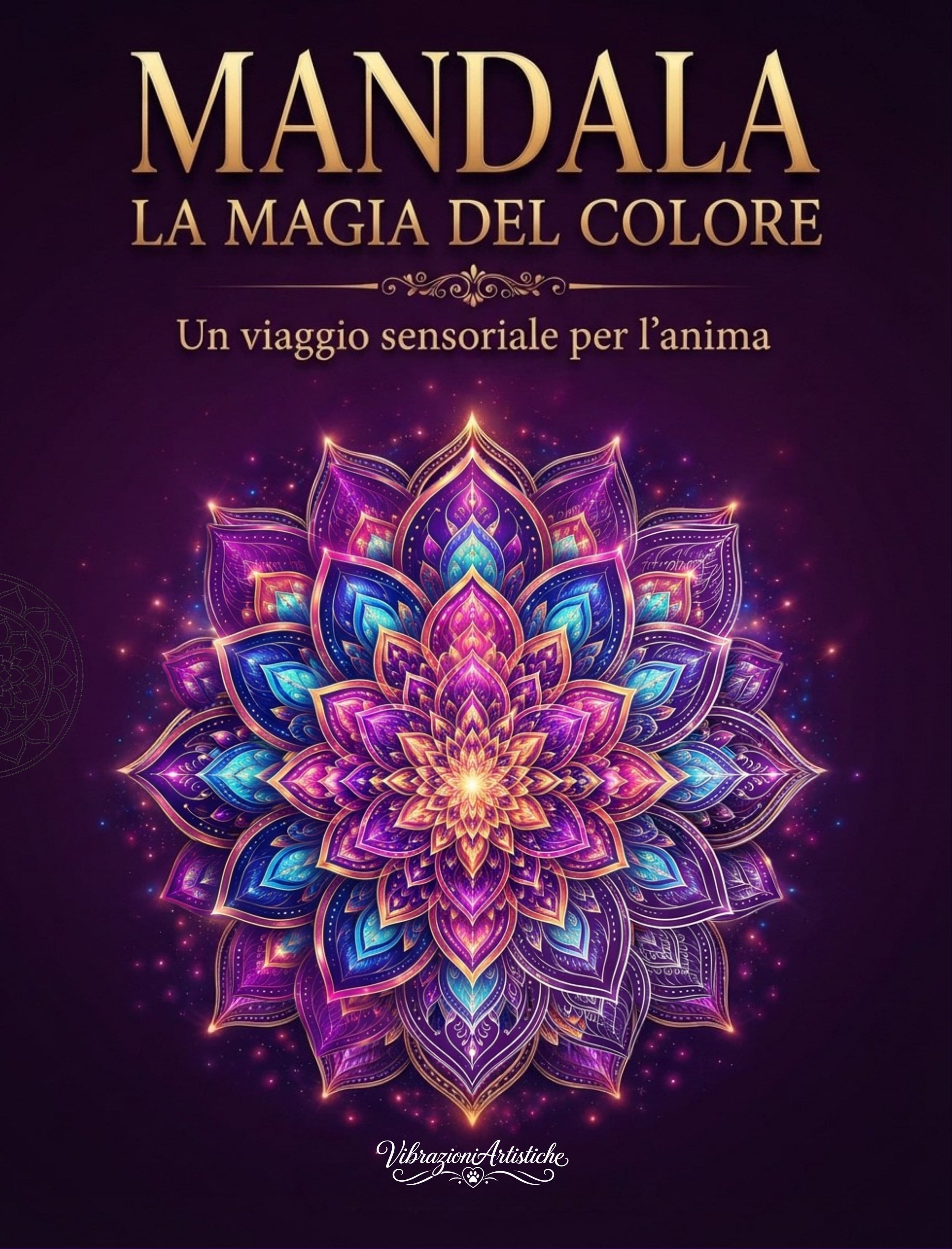 Copertina del libro da colorare Mandala - La Magia del Colore