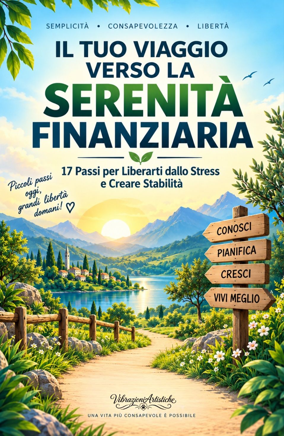 Copertina del libro da colorare Il Tuo Viaggio verso la Serenità Finanziaria